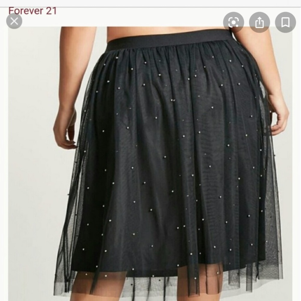 Forever 21 Tulle Studded Skirt Size 3x